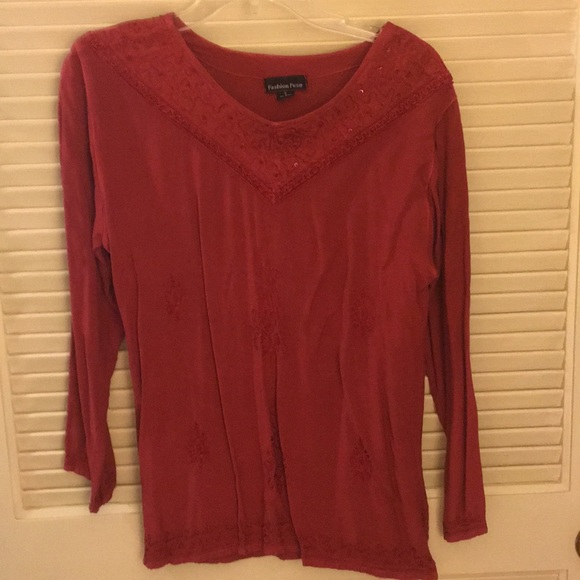 Fashion Fuse burgundy tunic - Picture 1 of 3